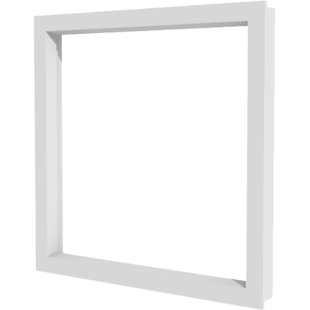 PVC vast raam 1 vak met strak profiel